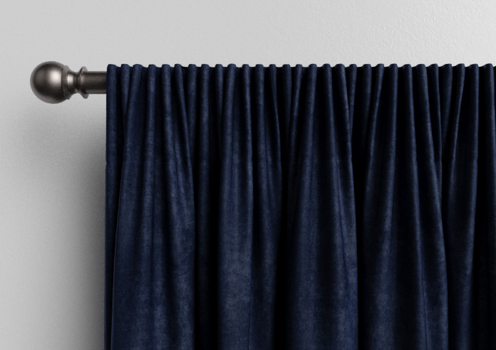 Faux Suede, Navy - Made to Measure Curtains - Image 9